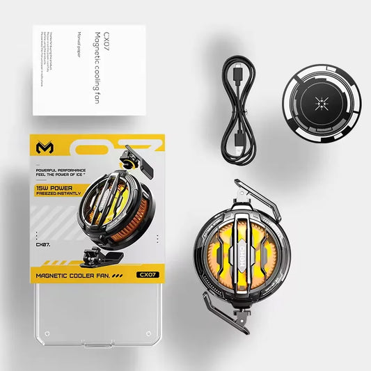 MEMO CX07 Magnetic Phone Radiator Phone Cooling Fan Case Cold Wind Handle Fan for PUBG Phone Cooler Phone Cooling Fan Case - My Enclave 