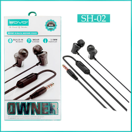 Handsfree owner SH-02 Magnetic Earphones With High Quality Stereo Sound, Bass And 3.5mm Jack - My Enclave 